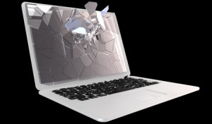 Cybercrime - laptop PC crash